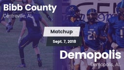 Matchup: Bibb County vs. Demopolis  2018