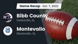 Recap: Bibb County  vs. Montevallo  2022