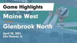 Maine West  vs Glenbrook North  Game Highlights - April 30, 2021