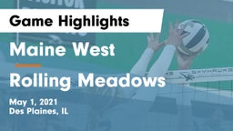 Maine West  vs Rolling Meadows  Game Highlights - May 1, 2021