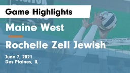 Maine West  vs Rochelle Zell Jewish Game Highlights - June 7, 2021