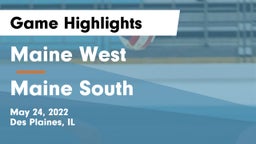 Maine West  vs Maine South  Game Highlights - May 24, 2022