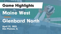 Maine West  vs Glenbard North  Game Highlights - April 22, 2023