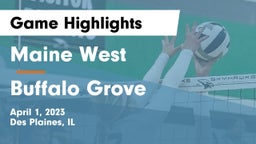 Maine West  vs Buffalo Grove  Game Highlights - April 1, 2023