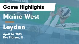 Maine West  vs Leyden  Game Highlights - April 26, 2023