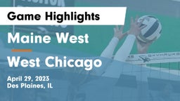 Maine West  vs West Chicago  Game Highlights - April 29, 2023