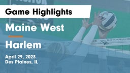 Maine West  vs Harlem  Game Highlights - April 29, 2023