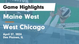 Maine West  vs West Chicago  Game Highlights - April 27, 2024