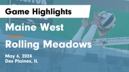 Maine West  vs Rolling Meadows  Game Highlights - May 6, 2024