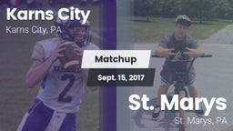 Matchup: Karns City vs. St. Marys  2017