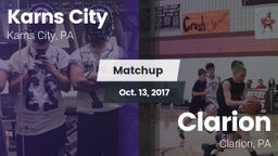 Matchup: Karns City vs. Clarion  2017