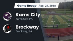Recap: Karns City  vs. Brockway  2018
