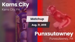 Matchup: Karns City vs. Punxsutawney  2018