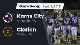 Recap: Karns City  vs. Clarion  2018