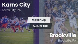Matchup: Karns City vs. Brookville  2018