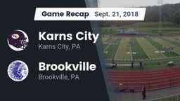 Recap: Karns City  vs. Brookville  2018