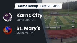 Recap: Karns City  vs. St. Mary's  2018