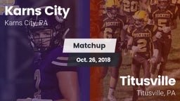 Matchup: Karns City vs. Titusville  2018