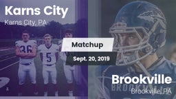 Matchup: Karns City vs. Brookville  2019