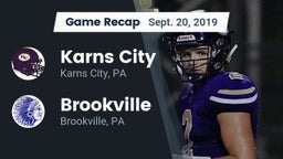 Recap: Karns City  vs. Brookville  2019