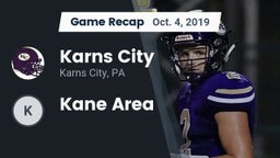 Recap: Karns City  vs. Kane Area 2019