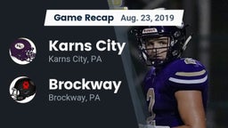 Recap: Karns City  vs. Brockway  2019