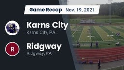 Recap: Karns City  vs. Ridgway  2021