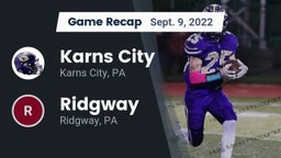Recap: Karns City  vs. Ridgway  2022