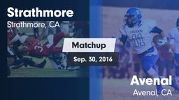 Matchup: Strathmore vs. Avenal  2016