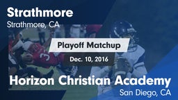 Matchup: Strathmore vs. Horizon Christian Academy 2016