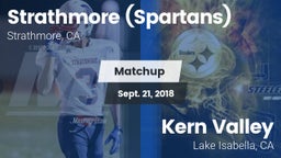 Matchup: Strathmore High vs. Kern Valley  2018