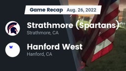 Recap: Strathmore (Spartans) vs. Hanford West  2022