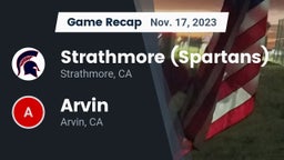 Recap: Strathmore (Spartans) vs. Arvin  2023