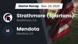 Recap: Strathmore (Spartans) vs. Mendota  2023