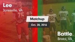 Matchup: Lee vs. Battle  2016