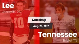 Matchup: Lee vs. Tennessee  2017