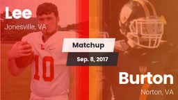 Matchup: Lee vs. Burton  2017