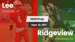 Matchup: Lee vs. Ridgeview  2017