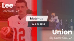 Matchup: Lee vs. Union  2018