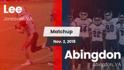 Matchup: Lee vs. Abingdon  2018