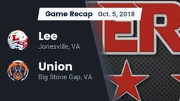 Recap: Lee  vs. Union  2018