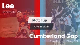 Matchup: Lee vs. Cumberland Gap  2019