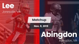 Matchup: Lee vs. Abingdon  2019