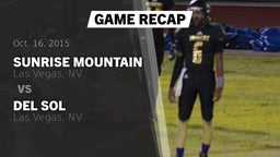 Recap: Sunrise Mountain  vs. Del Sol  2015