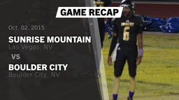 Recap: Sunrise Mountain  vs. Boulder City  2015