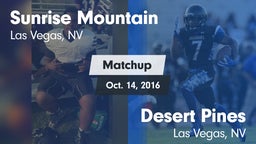 Matchup: Sunrise Mountain vs. Desert Pines  2016