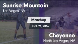 Matchup: Sunrise Mountain vs. Cheyenne  2016