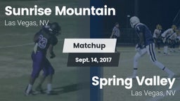 Matchup: Sunrise Mountain vs. Spring Valley  2016