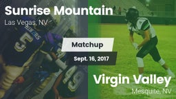 Matchup: Sunrise Mountain vs. ****** Valley  2016