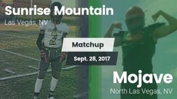 Matchup: Sunrise Mountain vs. Mojave  2017